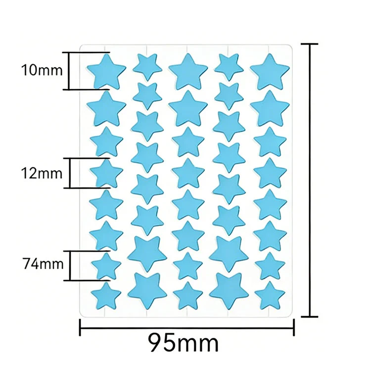 Сүйкімді безеу патч стикерлері